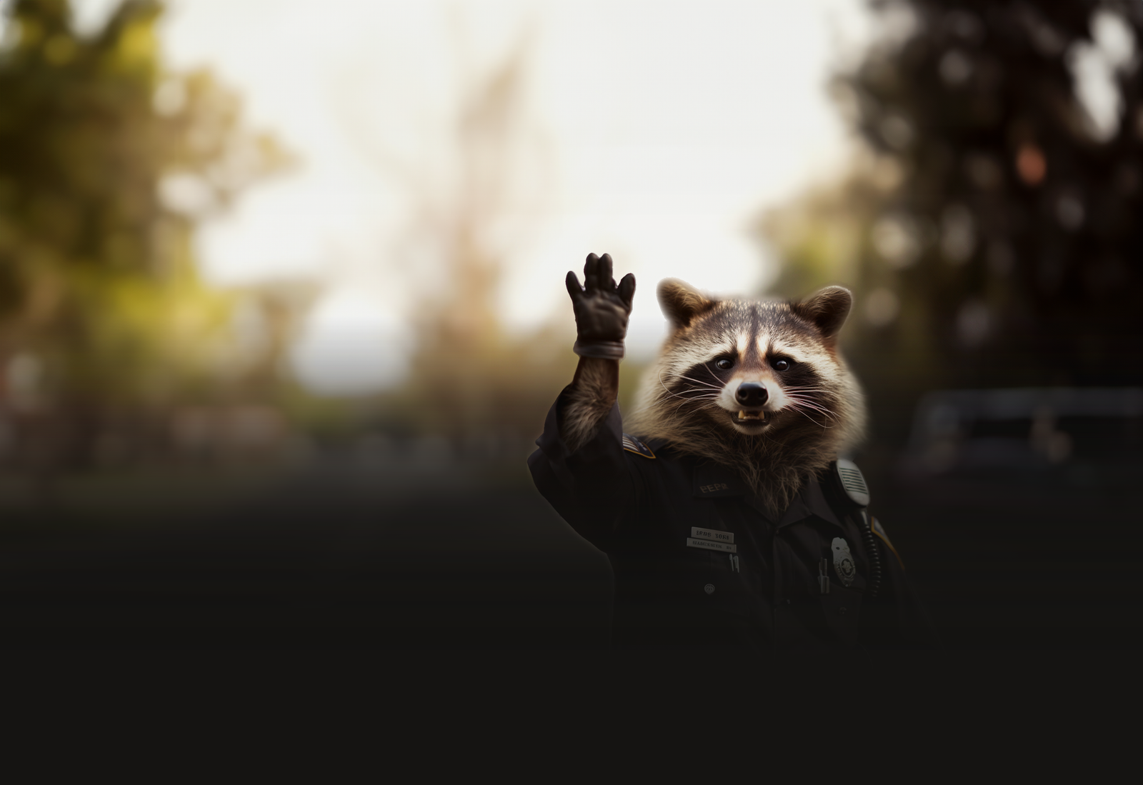 OkieDokie Wildlife technician, waving hello